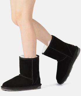 EVER AU Dames korte klassieke laarzen-PARROT Zwart - EU 39/ UK 6