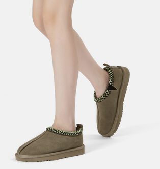 EVER AU Dames Leren Pantoffels - Wigeon Olijf - EU 38 / UK 5