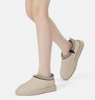 EVER AU Dames Leren Pantoffels - Wigeon Zand