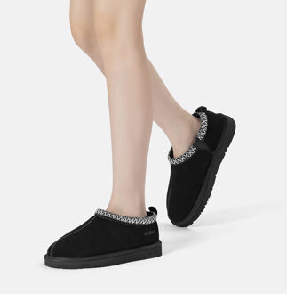 EVER AU Dames Leren Pantoffels - Wigeon Zwart - EU 38 / UK 5