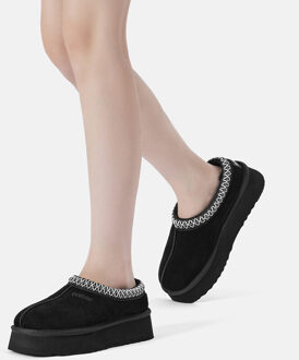 EVER AU Dames Leren Pantoffels - Wonga Zwart - EU 37 / UK 4