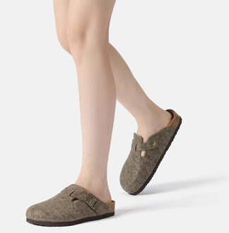 EVER AU Dames Leren Sandalen - Nightjar Bruin - EU 42 / UK 8