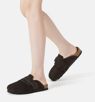 EVER AU Dames Leren Sandalen - Norfolk Chocoladebruin - EU 37 / UK 4