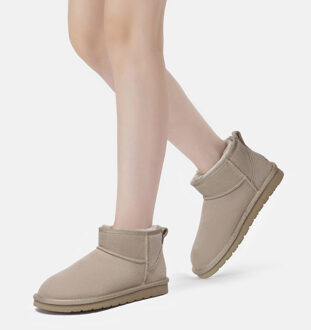 EVER AU Dames Ultra Mini Klassieke Laarzen-FINCH Crème - EU 39/ UK 6