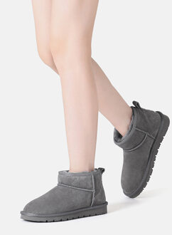 EVER AU Dames Ultra Mini Klassieke Laarzen-FINCH Grijs - EU 40.5 / UK 7