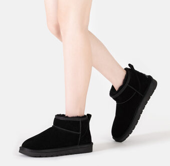 EVER AU Dames Ultra Mini Klassieke Laarzen-FINCH Zwart - EU 36 / UK 3