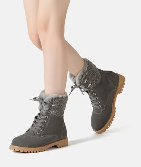 EVER AU Damesmode dikke laarzen-SITTELLA Grijs - EU 38 / UK 5