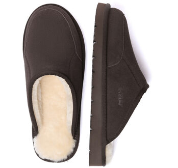 EVER AU Herenpantoffels-LARK Chocoladebruin - EU 44.5 / UK 10