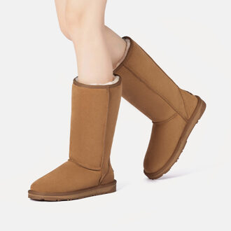 EVER AU Hoge klassieke dameslaarzen-WHISTLER Kastanjebruin - EU 40