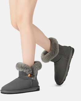 EVER AU mini-laarzen met hoornschakelaar voor dames-ROBIN Grijs