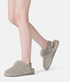 EVER AU Slingback-pantoffels voor dames met verwijderbare band-PELICAN Grijs - EU 40.5 / UK 7