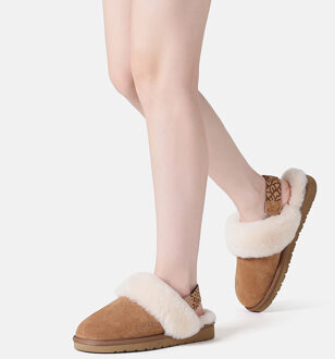 EVER AU Slingback-pantoffels voor dames met verwijderbare band-PELICAN Kastanjebruin - EU 38 / UK 5