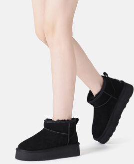 EVER AU Ultra Mini-platformlaarzen voor dames-HERON Zwart - EU 40.5 / UK 7