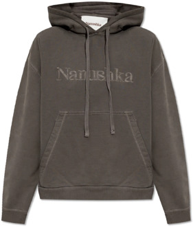 ‘Ever’ hoodie met logo Nanushka , Gray , Dames - M,S