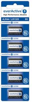 EverActive 4LR44/LR1325 Alkaline batterijen 6V - 5 stuks.