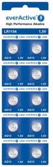 EverActive AG13 LR1154/LR44 Alkaline knoopcel batterijen - 10 stuks.