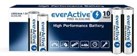 EverActive Pro LR03/AAA Alkaline batterijen - 10 stuks.