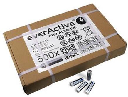 EverActive Pro LR6/AA Alkaline batterijen - 500 stuks.