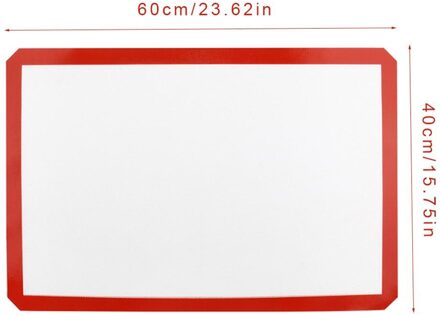 Everchic Non-stick Siliconen Bakken Mat Pad Vel Bakken Gebak Gereedschap Rolling Deeg Mat Grote Maat Voor Cake cookie Macaron 40x60 cm