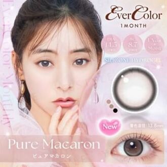 EverColor One-Month Color Lenses Pure Macaron P-9.50 (2 pcs)