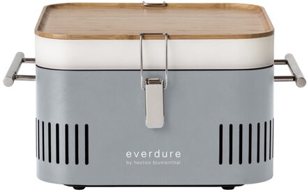Everdure Cube grijs houtskoolbarbecue op=op