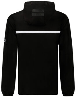 Evergreen windbreaker jacket /wit - maat S Zwart