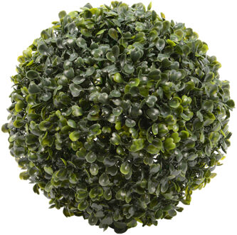 Everlands Buxus bol kunstplant - klein - D22 cm - groen - kunststof - Kunstplanten