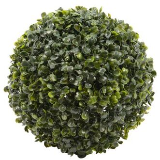 Everlands Buxus bol kunstplant - klein - D22 cm - groen - kunststof - Kunstplanten