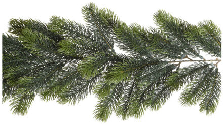 Everlands Dennenslinger/dennen guirlande - groen - 180 x 30 cm - kunststof- 168 tips - buiten