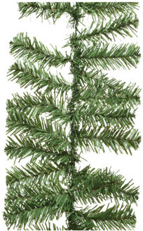 Everlands Dennenslinger/dennen guirlande - groen - 270 x 9,5 cm - PVC - 160 tips
