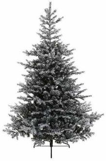 Everlands Kunst kerstboom - 1038 tips - groen met sneeuw - pvc - 150 cm - kerstdecoratie