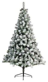 Everlands Kunst kerstboom Imperial pine 220 tips met sneeuw 120 cm Groen