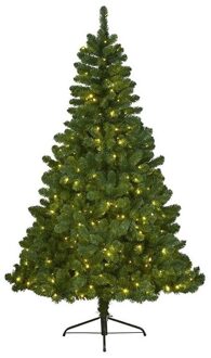 Everlands Kunstkerstboom met verlichting 210 cm Imperial Pine groen - Kunstkerstboom