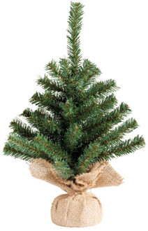 Everlands Kunstkerstboom - mini - groen - 35 cm - Kunstkerstboom