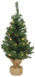 Everlands Mini kerstboom 45cm met LED verlichting groen