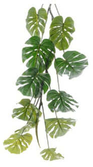 Everlands Monstera/gatenplant kunstplant slinger - 180 cm - groen - Kunstplanten