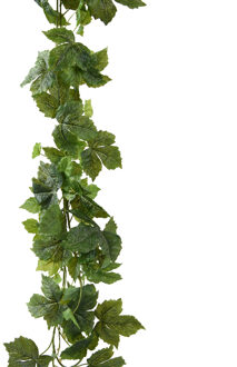 Everlands Planten slinger - wijnstok - kunstplant - groen - 175 cm