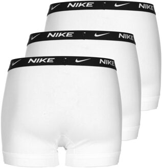 Everyday Cotton Strech Trunk Boxershort Verpakking 3 Stuks Heren wit