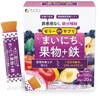 Everyday Fruit Jelly + Iron Supplement Blueberry Flavor 10g x 20