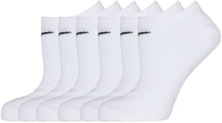 Everyday Lightweight No-Show Socks (6-pack) wit - zwart - S * 34-38