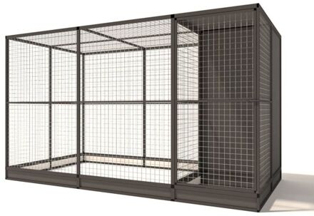 Evi - Kattenren - Aluminium - Antraciet - 328x176x193 cm