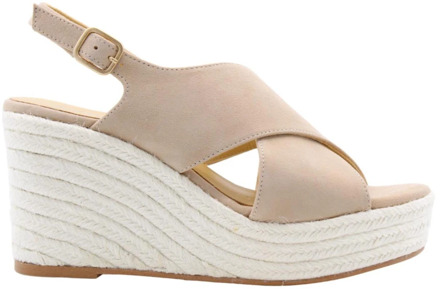 Evian Sandaal Ctwlk. , Beige , Dames - 36 Eu,39 Eu,40 EU