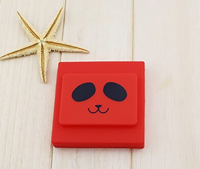 Evich Creatieve Leuke Decoratieve Muurstickers Lichtgevende Schakelaar Stickers Socket Beschermende Cover Cactus Schakelaar Cover JK131 rood panda