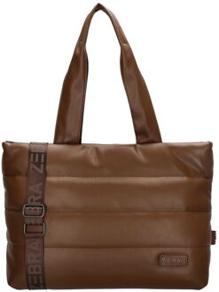 Evie Shopper 23043 brown damestas Bruin - H 30 x B 48 x D 13 cm