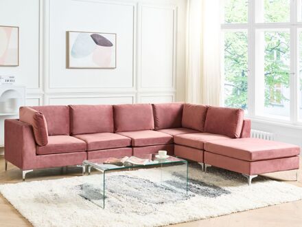EVJA - Modulaire Sofa-Roze-Fluweel