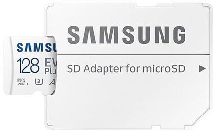 EVO Plus 128GB microSDXC + SD Adapter Micro SD-kaart Wit