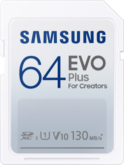 EVO Plus 64GB SDXC SD-Kaart Wit