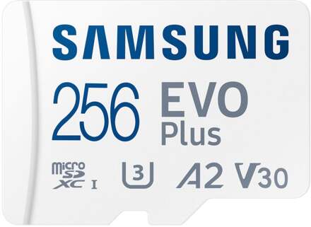 EVO Plus microSD Card 256GB Micro SD-kaart Wit