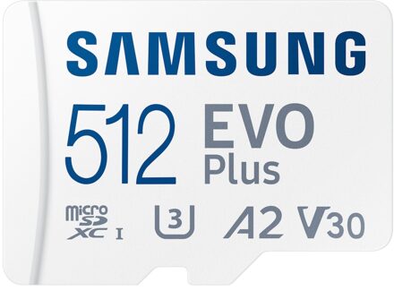 EVO Plus microSD Card 512GB Micro SD-kaart Wit