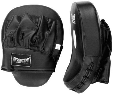 Evolution Synthetisch lederen haak & stootkussentjes (set van 2) Zwart - One size